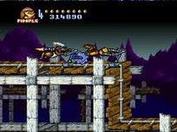 une photo d'Ã©cran de Battletoads in Battlemaniacs sur Nintendo Super Nes